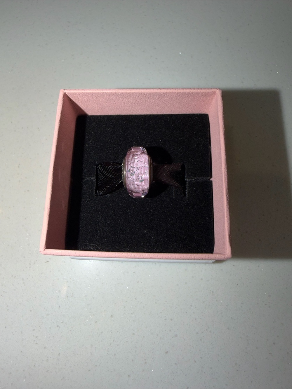 Pandora Fascinating Pink Murano Charm